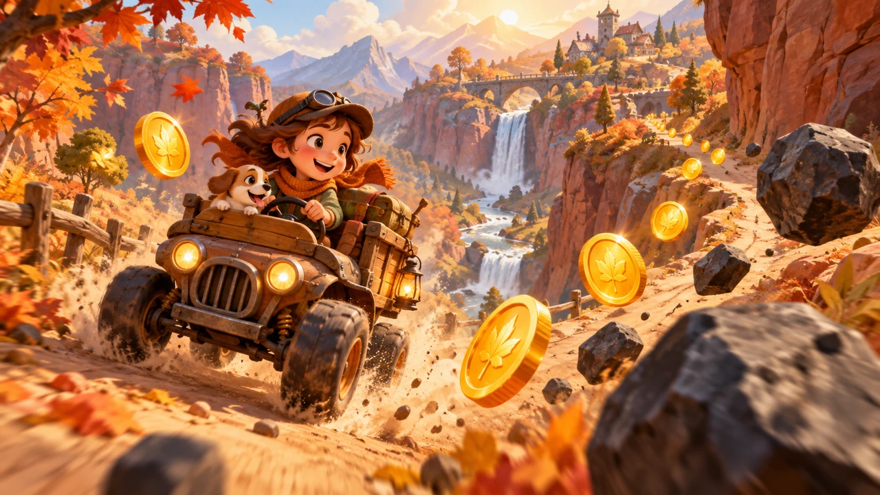 Canyon Dash illustrated scene one