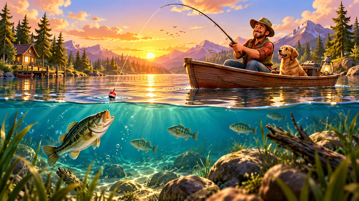 Sunset Cast — illustrated game cover